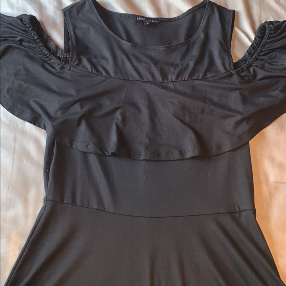 Black Peep Shoulder Dress